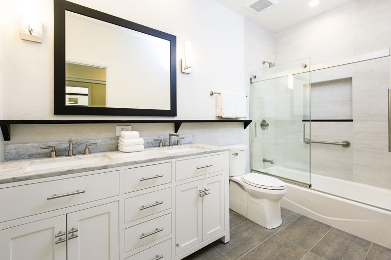 Spacious Bathroom with Double Vanities