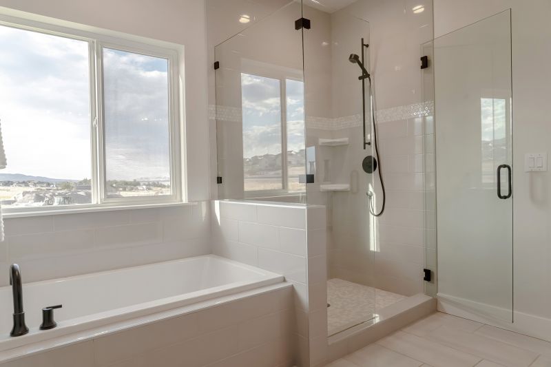 Elegant Bathroom with New Bathtub